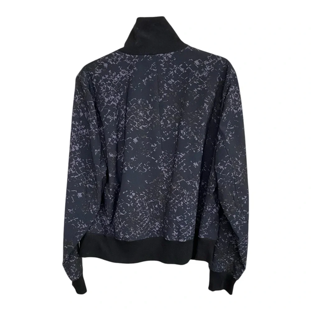 💐NWT Lane Bryant Black Bomber Jacket with Ribbed Details - Picture 2 of 12